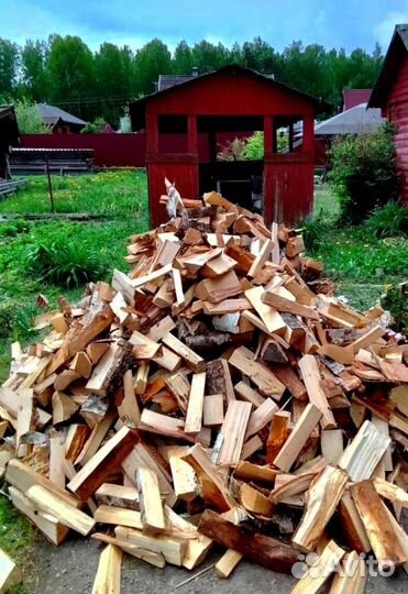 Дрова колотые сухие