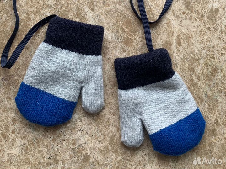 Варежки детские 1 год