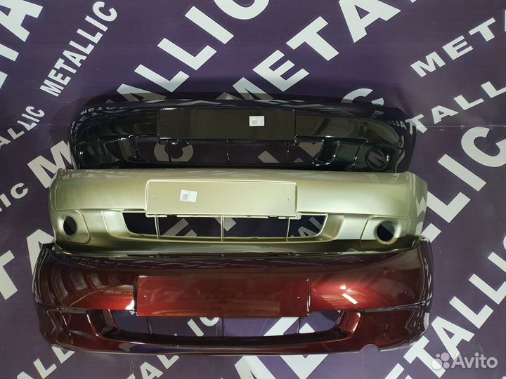 Бампер передний ваз 1118 Калина- серебристый (690)