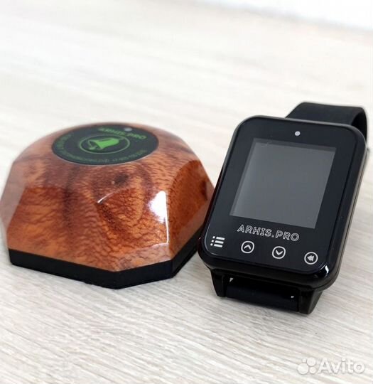 Кнопка вызова официанта Бургер с часами Элит