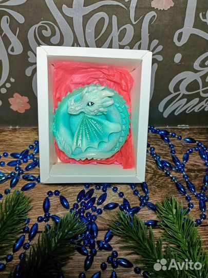 Мыло ручной работы дракон
