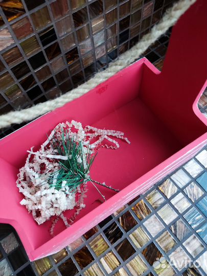 Корзинка/коробка из натурального дерева