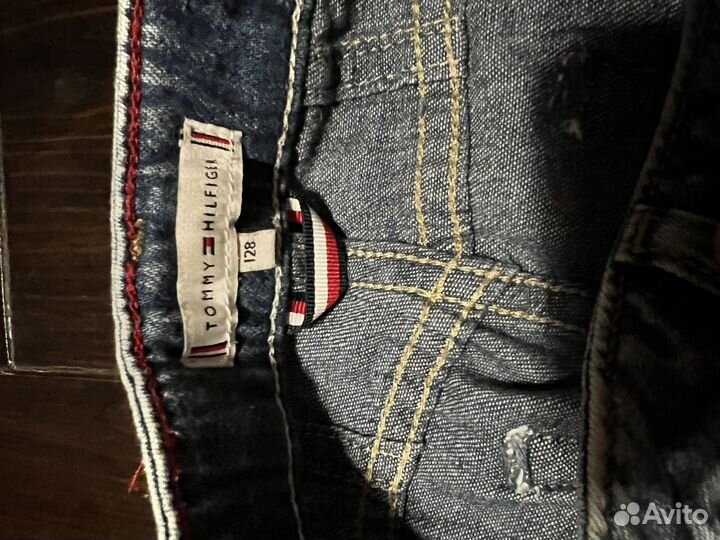 Джинсы для девочки Tommy hilfiger 128 2 шт