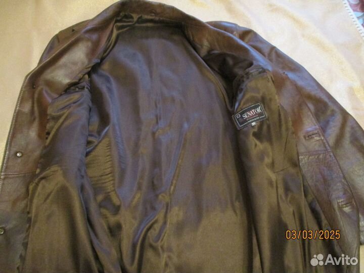 Куртка мужская кожаная классика Senator 48-50 р