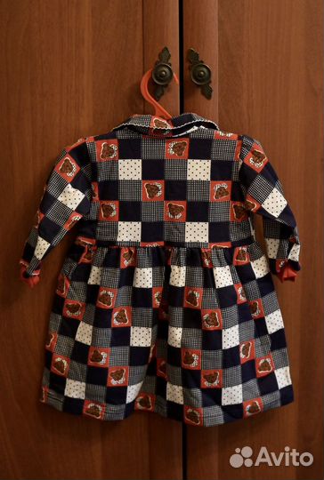 Детское хлопковое платье 86