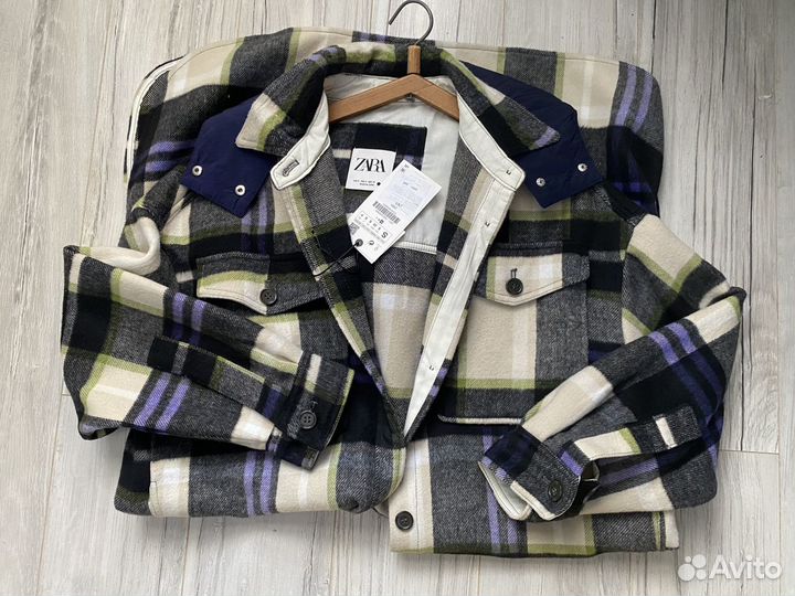 Пальто рубашка zara