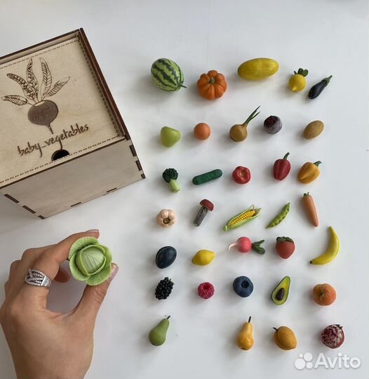 Овощи и фрукты из полимерной глины. Игрушки