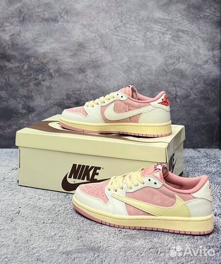 Кроссовки Nike air jordan 1 low travis scott