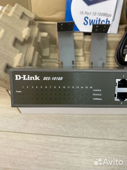 Коммутатор свитч D-link DES 1016D