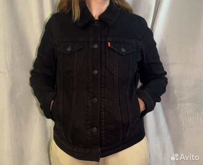 Джинсовая куртка levis шерпа