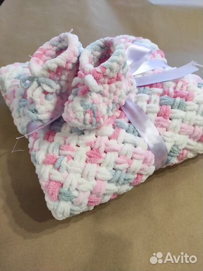 Плед детский плюшевый