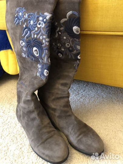 Сапоги женские натуральная замша Baldinini ориг