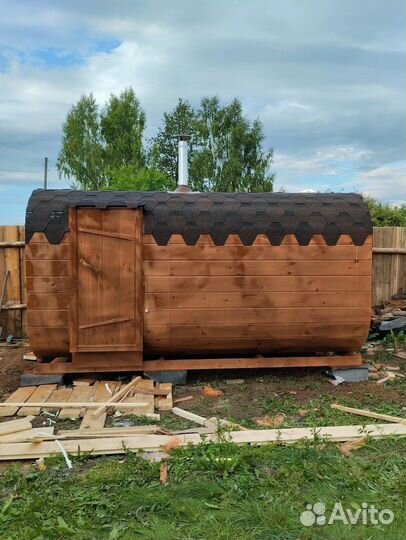 Баня бочка под ключ