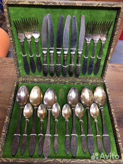 Набор столовых приборов Олимпиада 80 мельхиор