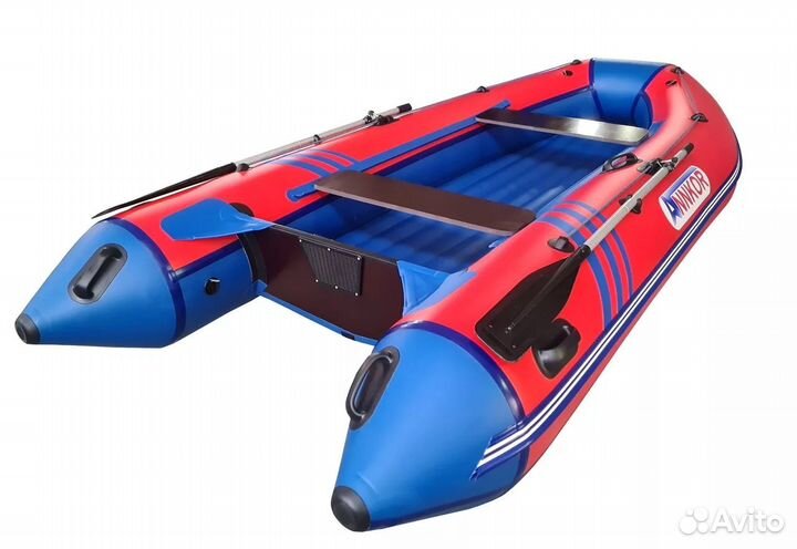 Лодка Annkor 400 R нднд; красно-синяя