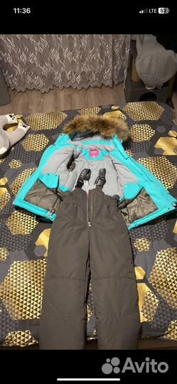 Зимний костюм для девочки 116 новый