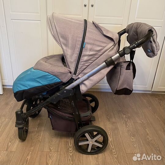 Коляска baby design husky 2 в 1 + автокресло