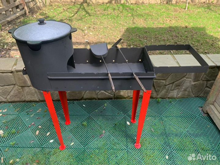 Разборный мангал - печь на 12л комплект №2