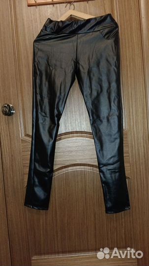 Брюки кожаные