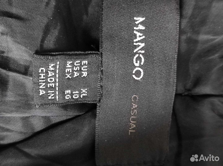 Пальто драповое женское Mango р. xl чёрное