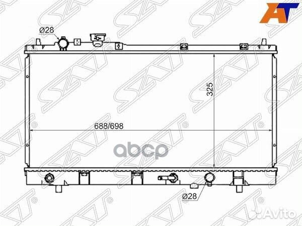 Радиатор Mazda 323 98-03 / Familia 98-08 / Fami
