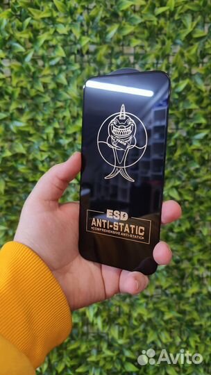 Защитное стекло Анти-Статик на iPhone 15 Pro Max