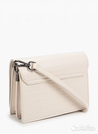 Сумка baggini бежевого цвета под рептилию