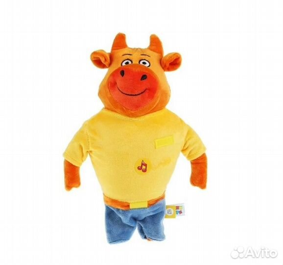 Игрушка мягкая Оранжевая корова папа, 30 см, V9275