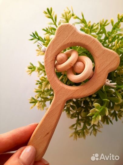 Погремушки, игрушки из дерева, дерево