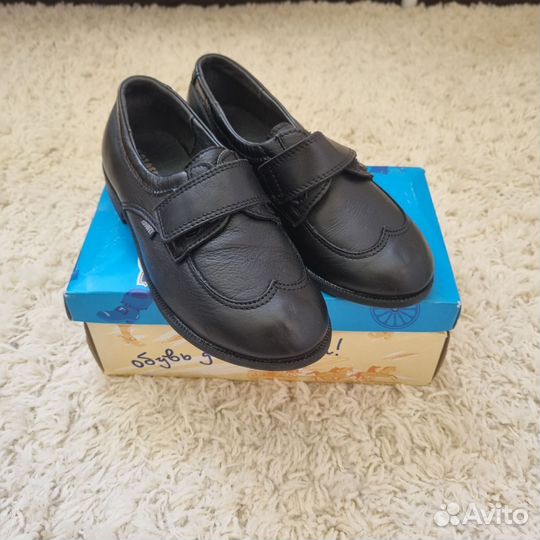 Туфли дошкольные из натуральной кожи