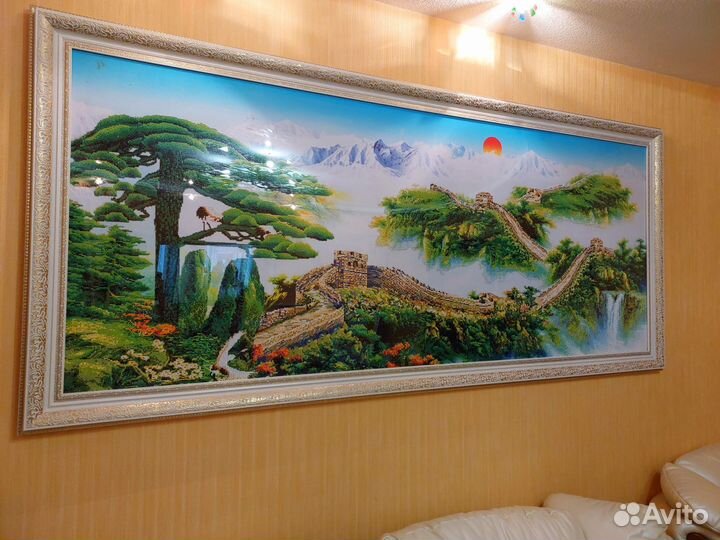 Большая картина 2,4м на 1,1м. Алмазная мозаика