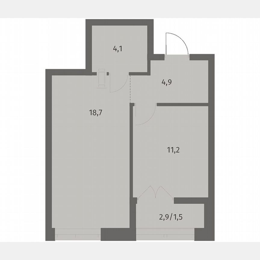 1-к. квартира, 40,5 м², 9/12 эт.
