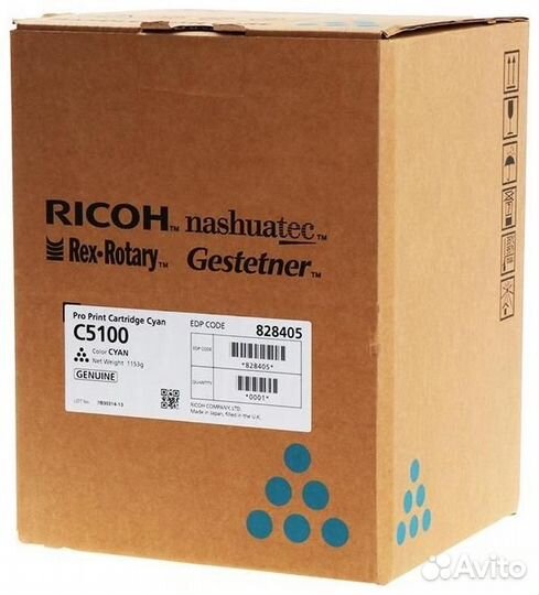 Картридж Ricoh C5100-C (828405) 1343556