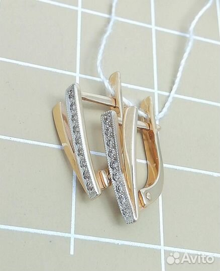 Золотые серьги вз002706-26 2,74г