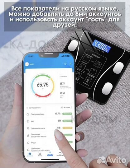 Весы напольные умные