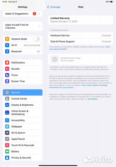 iPad 10.9 Silver 64GB