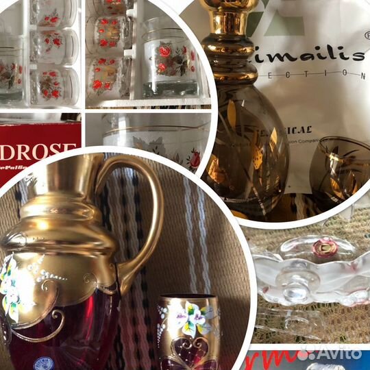 Чешское цветное стеклоБогемия и итальянские наборы