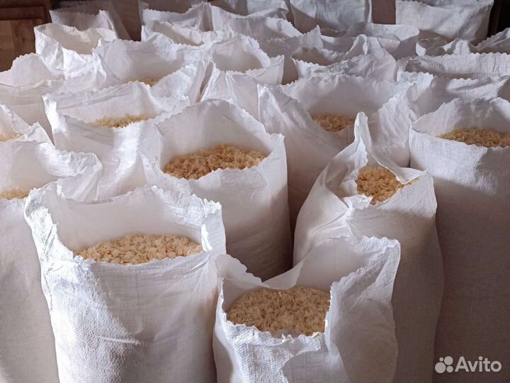 Опилки стружка в мешках