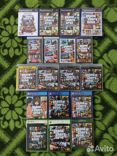 Коллекция Лицензионных Дисков GTA Для Sony и XBox