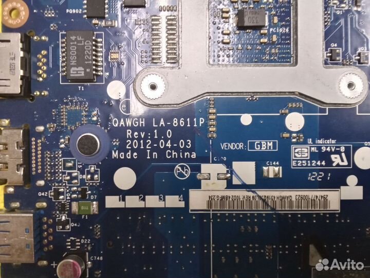 Материнская плата Lenovo P585 (LA-8611P)