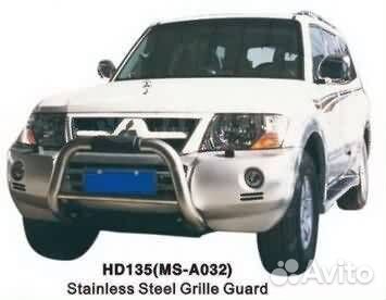 Защита переднего бампера Mitsubishi Pajero III