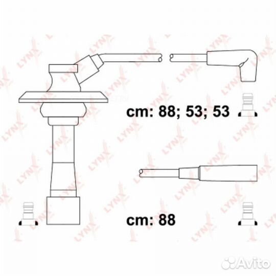 Lynxauto SPE7111 Комплект высоковольтных проводов (класс E)