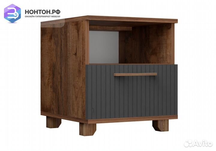 Тумба прикроватная с ящиком Копенгаген дуб самдал