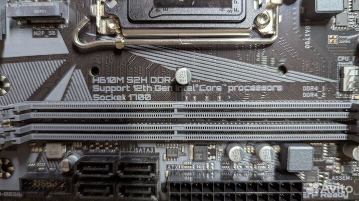 Комплект i3-12100, h610 s2h, кулер низкопрофильный