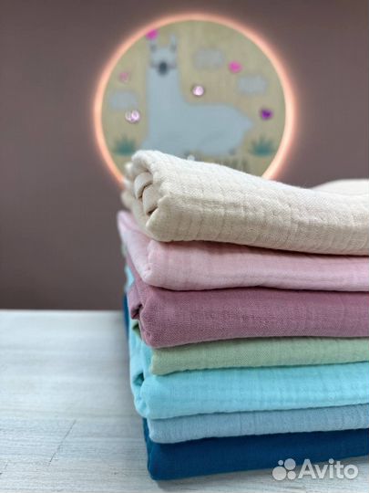 Детский муслиновый плед новый