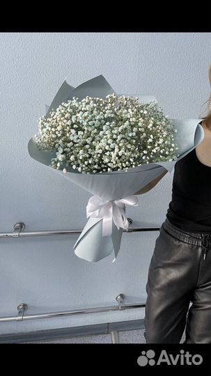 Букет цветы из Гипсофилы