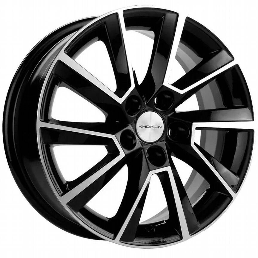 Диски Khomen KHW1507 6x15 5x100 ET38 D57.1 Black-FP