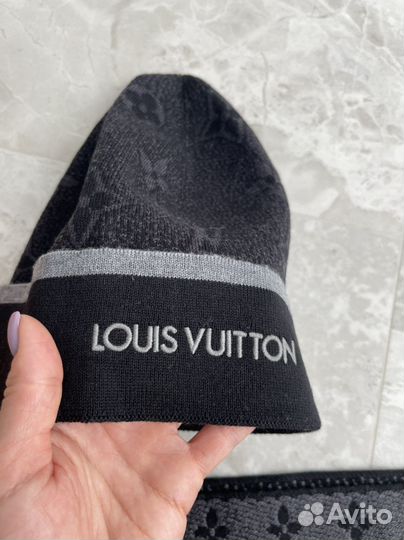 Шапка и шарф Louis Vuitton оригинал