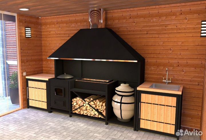 Модульная мангальная зона