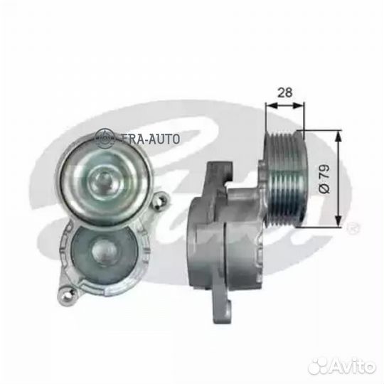 Gates T39284 ролик обводной но\ Mazda 3 1.6MZR FWD